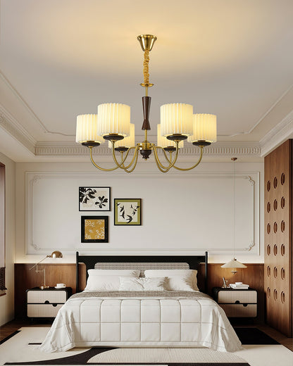 Elegant Acurt Chandelier - Dimmable LED, Modern Design, Adjustable Hei