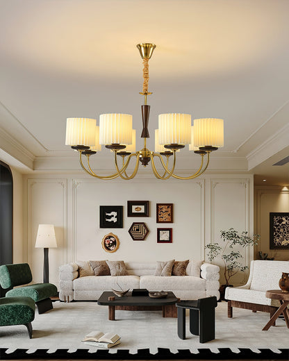 Elegant Acurt Chandelier - Dimmable LED, Modern Design, Adjustable Hei