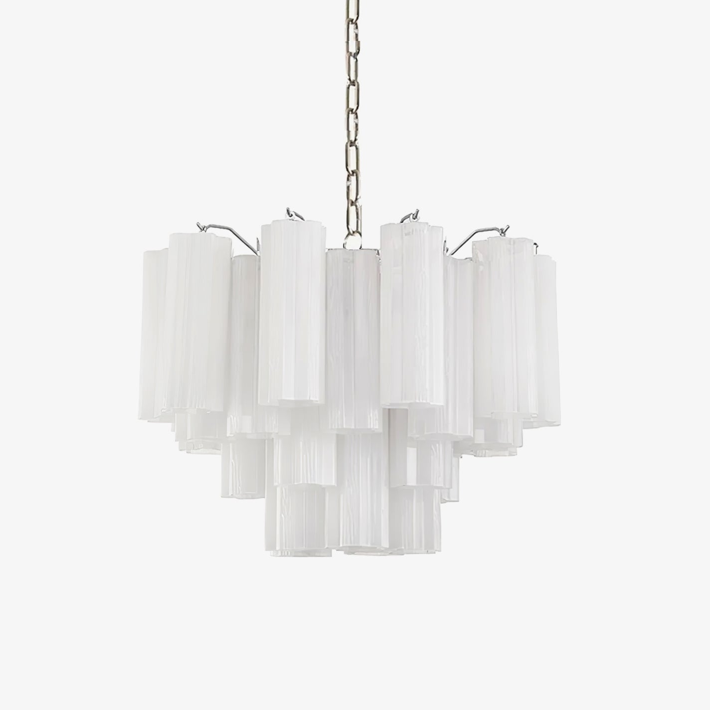 Aveline Elegant Glass Chandelier with Adjustable Height & LED Compatib