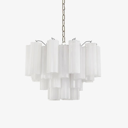 Aveline Elegant Glass Chandelier with Adjustable Height & LED Compatib