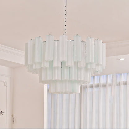 Aveline Elegant Glass Chandelier with Adjustable Height & LED Compatib