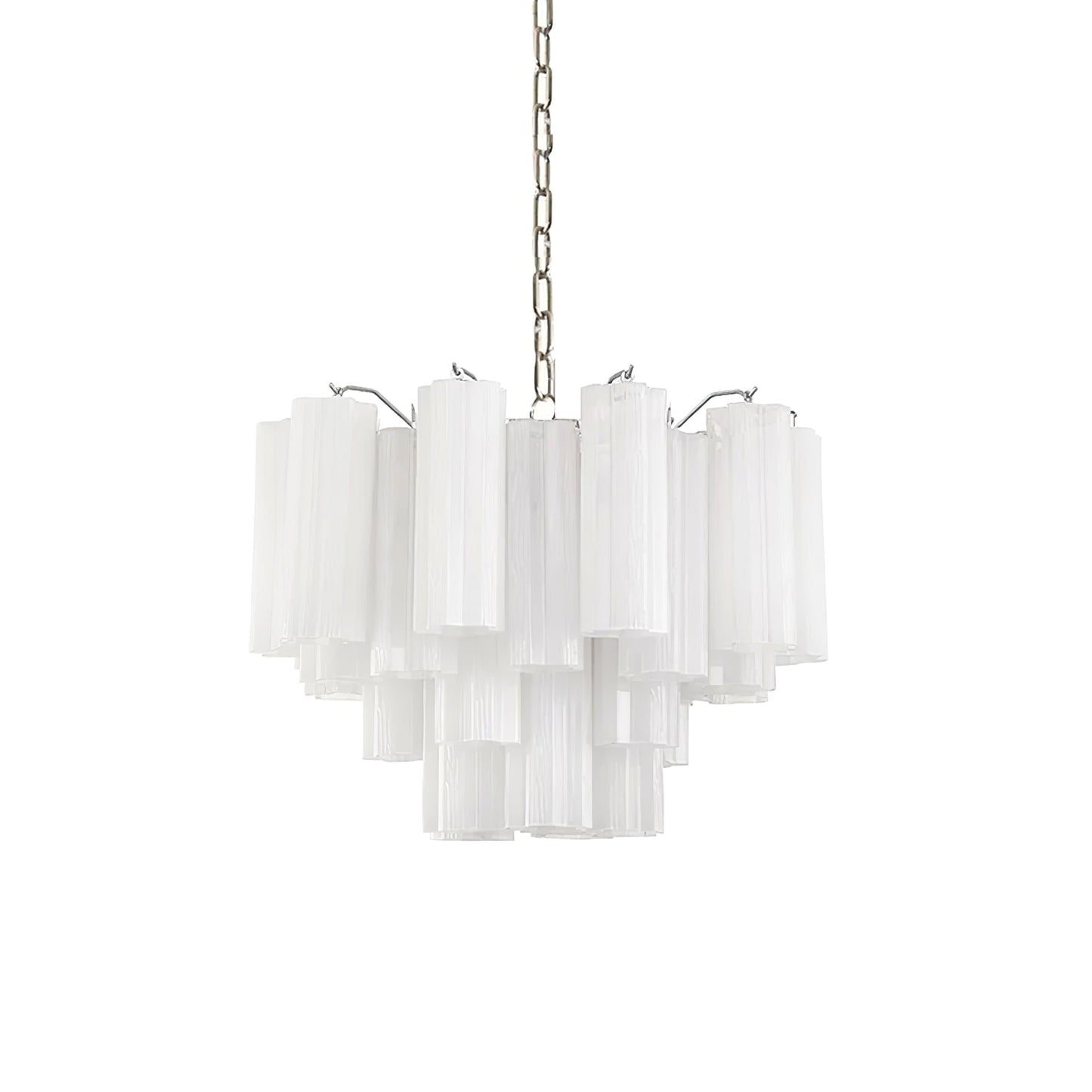 Aveline Elegant Glass Chandelier with Adjustable Height & LED Compatib