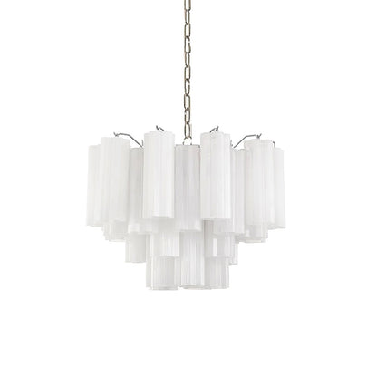 Aveline Elegant Glass Chandelier with Adjustable Height & LED Compatib