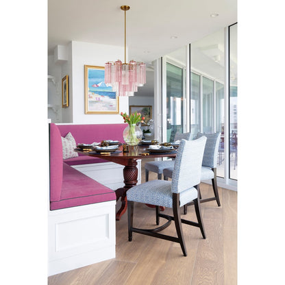Eloria Glass Chandelier - Elegant Design with Crystal Accents & Adjust