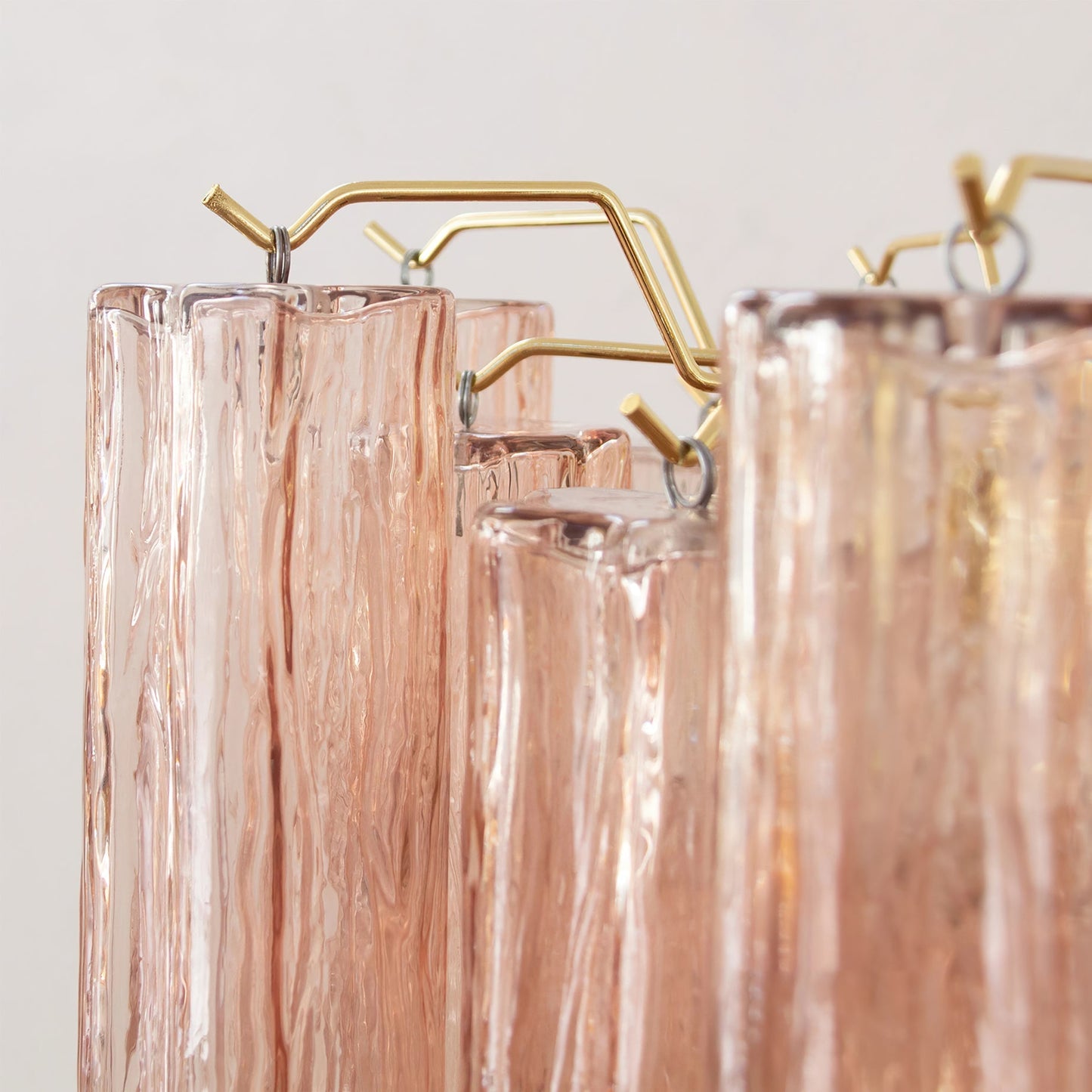 Liora Modern Glass Chandelier with Adjustable Height and LED Compatibi