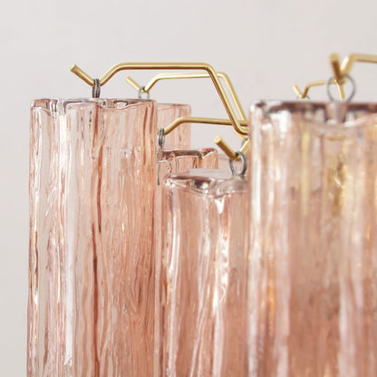 Liora Modern Glass Chandelier with Adjustable Height and LED Compatibi