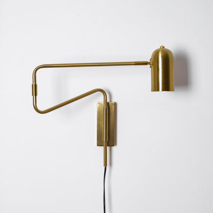 Adjustable Arm Wall Lamp with USB Charging and Dimmable LED Light
