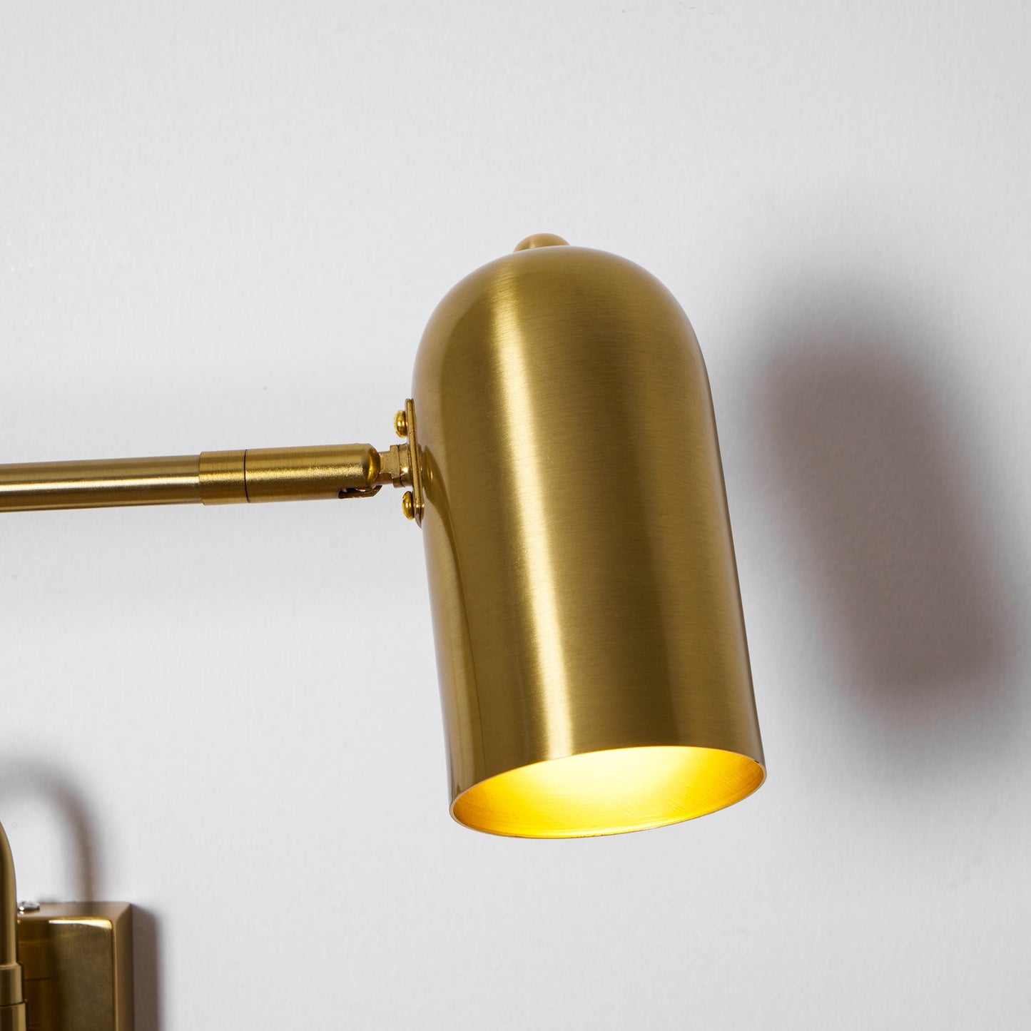 Adjustable Arm Wall Lamp with USB Charging and Dimmable LED Light