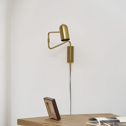 Adjustable Arm Wall Lamp with USB Charging and Dimmable LED Light