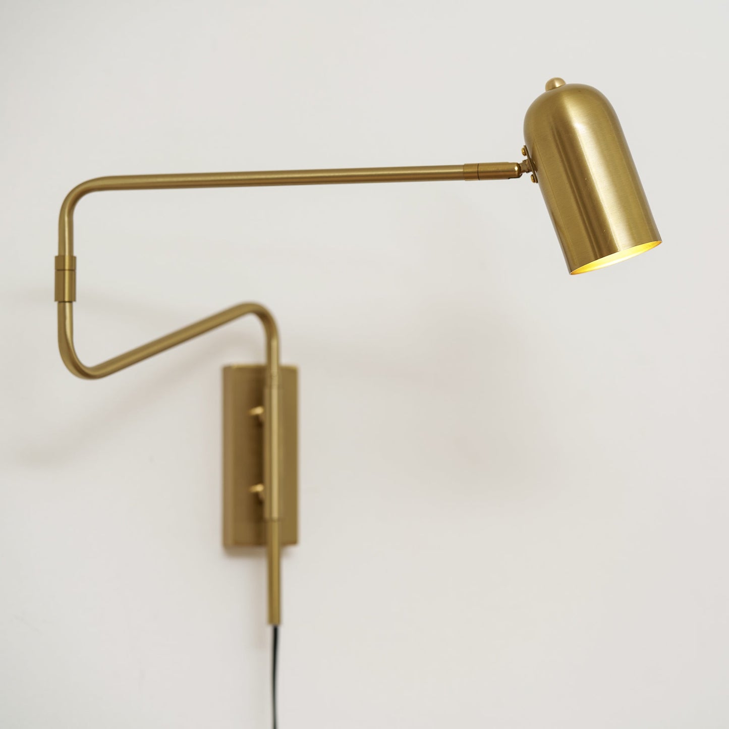 Adjustable Arm Wall Lamp with USB Charging and Dimmable LED Light