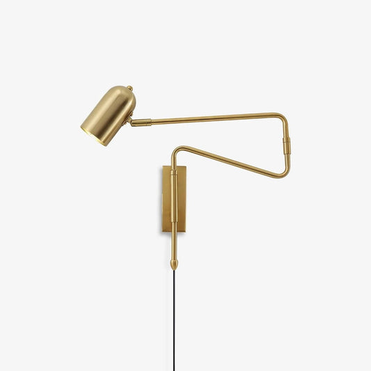 Adjustable Arm Wall Lamp with USB Charging and Dimmable LED Light