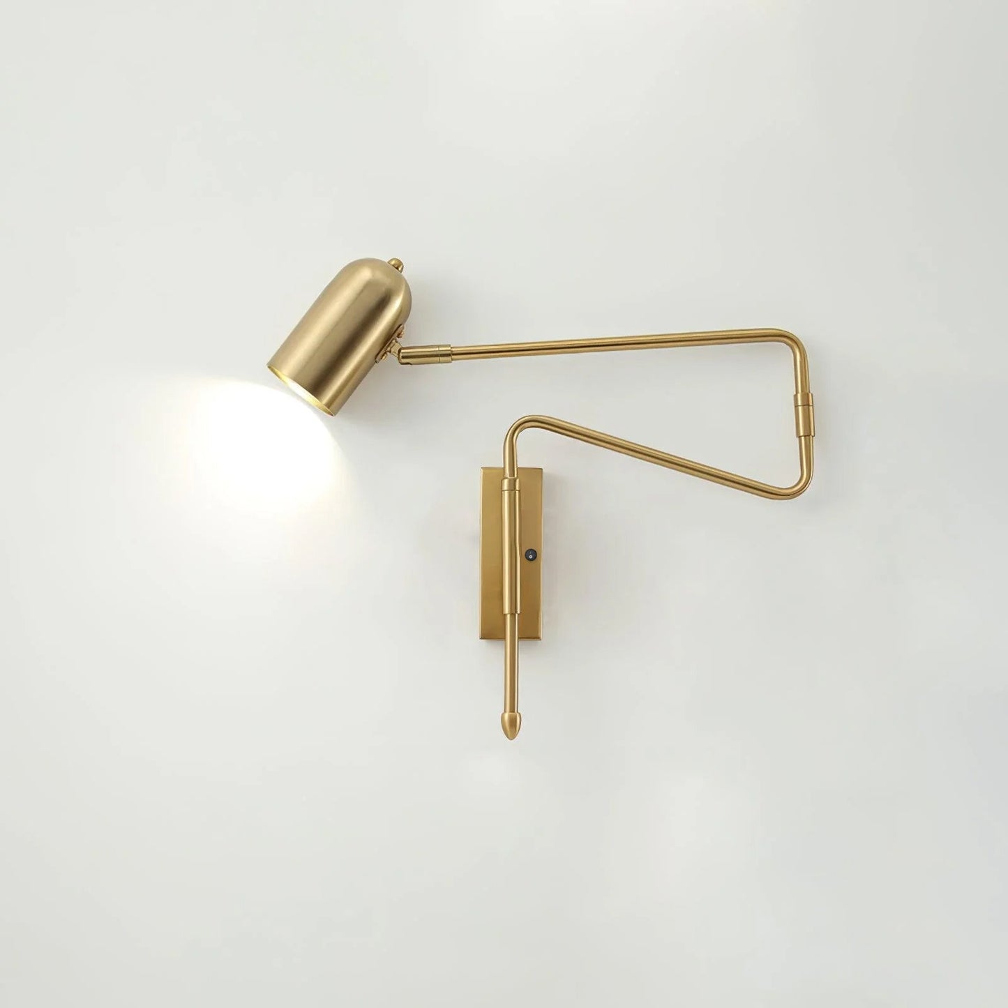 Brennware Adjustable Arm Reading Wall Lamp with Dimmable LED Light