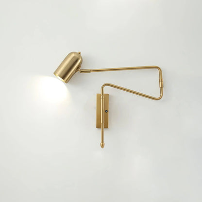 Brennware Adjustable Arm Reading Wall Lamp with Dimmable LED Light