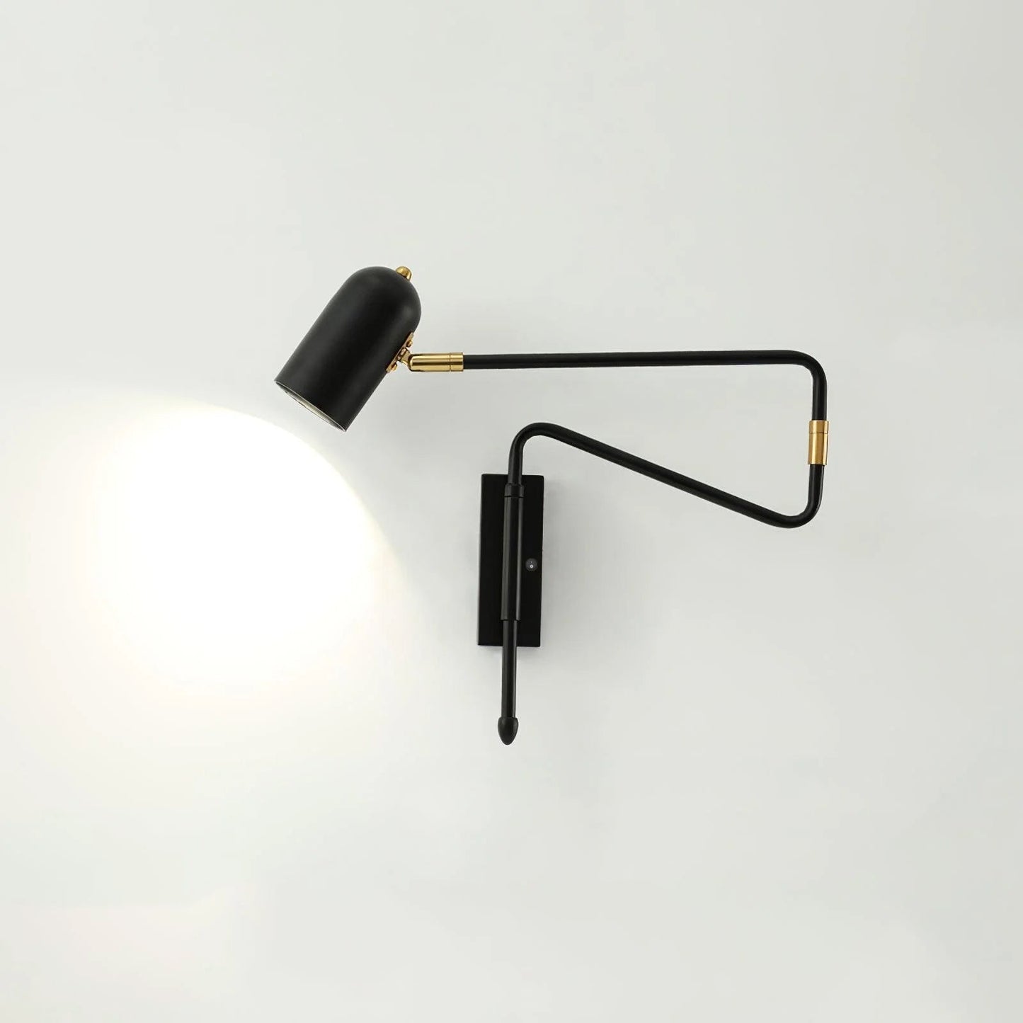 Brennware Adjustable Arm Reading Wall Lamp with Dimmable LED Light