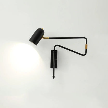 Brennware Adjustable Arm Reading Wall Lamp with Dimmable LED Light