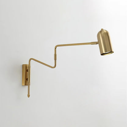 Brennware Adjustable Arm Reading Wall Lamp with Dimmable LED Light
