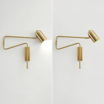 Brennware Adjustable Arm Reading Wall Lamp with Dimmable LED Light