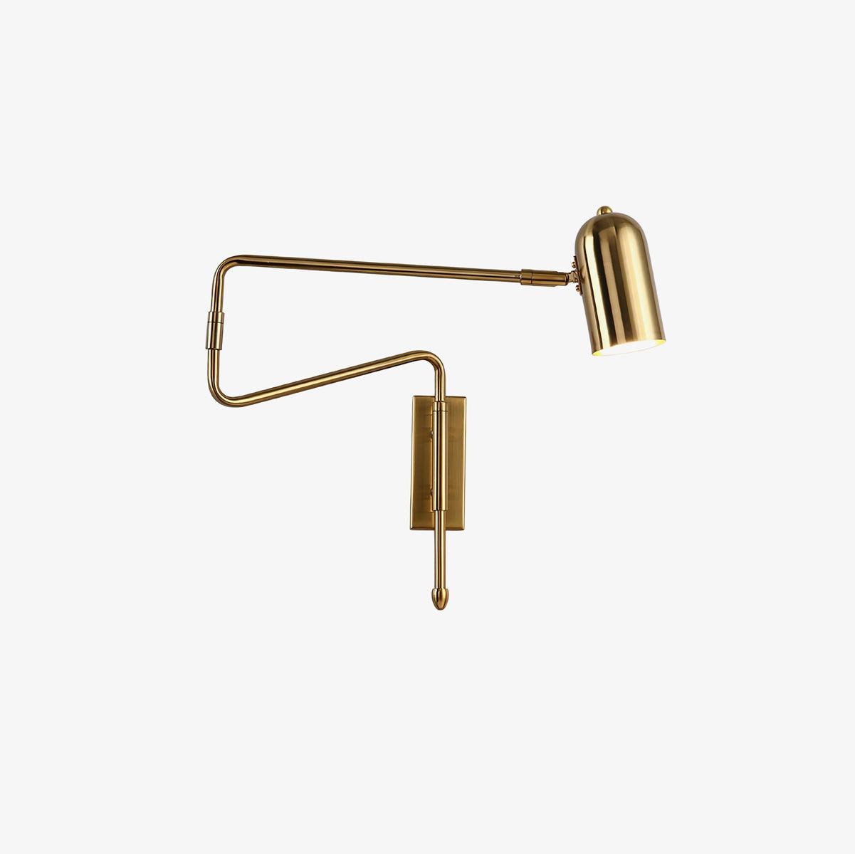 Brennware Adjustable Arm Reading Wall Lamp with Dimmable LED Light