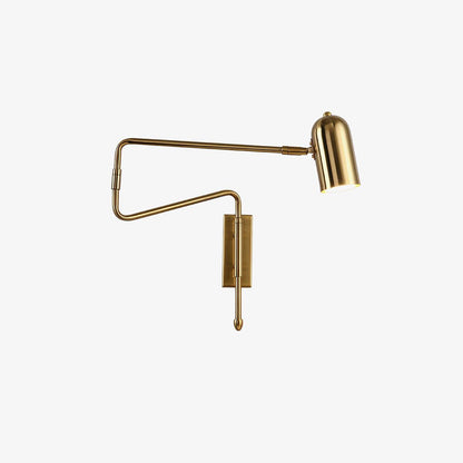 Brennware Adjustable Arm Reading Wall Lamp with Dimmable LED Light