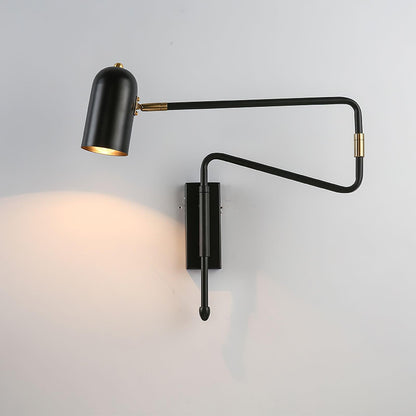 Brennware Adjustable Arm Reading Wall Lamp with Dimmable LED Light