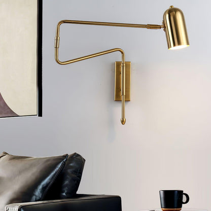Brennware Adjustable Arm Reading Wall Lamp with Dimmable LED Light