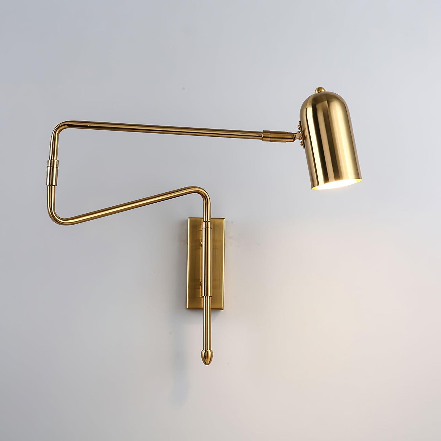 Brennware Adjustable Arm Reading Wall Lamp with Dimmable LED Light