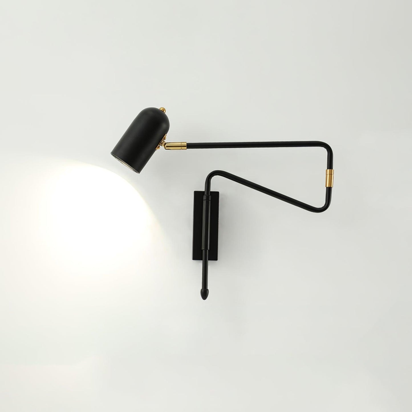 Brennware Adjustable Arm Reading Wall Lamp with Dimmable LED Light