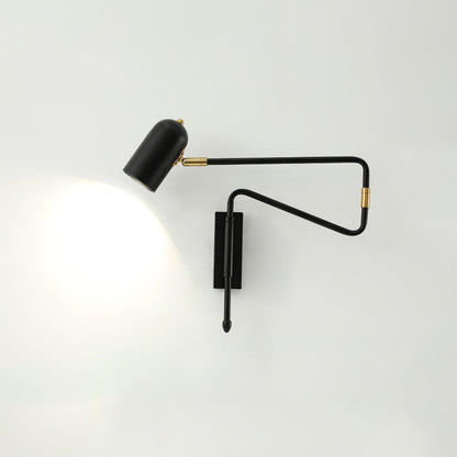 Brennware Adjustable Arm Reading Wall Lamp with Dimmable LED Light