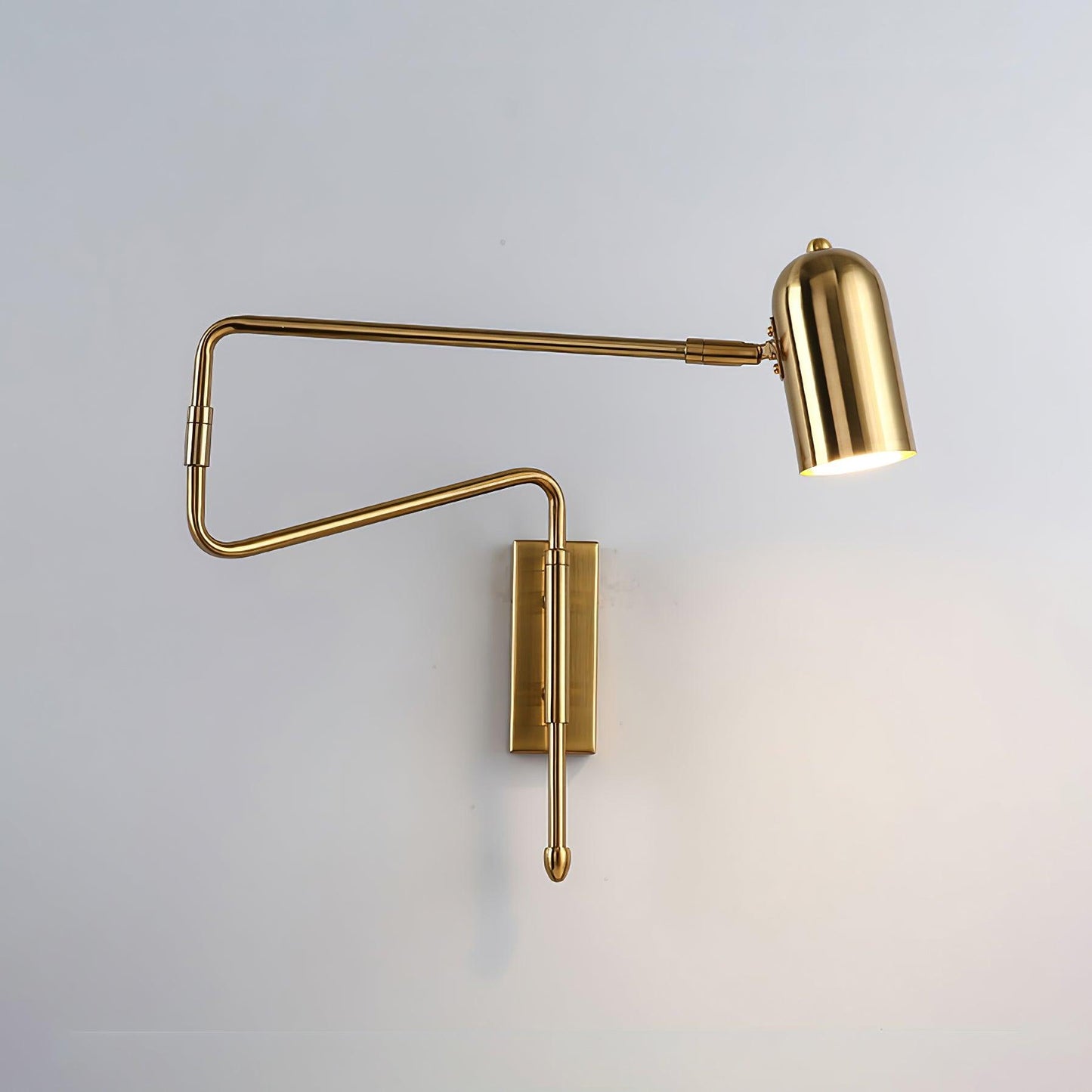 Brennware Adjustable Arm Reading Wall Lamp with Dimmable LED Light