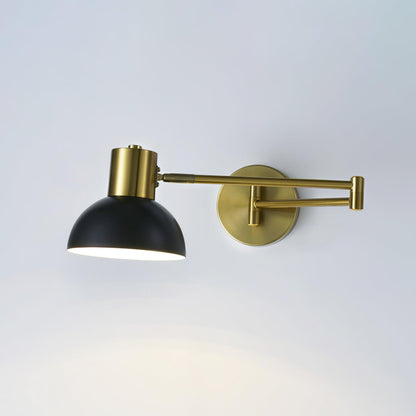 Brennware Adjustable Arm Reading Wall Lamp with Dimmable LED Light