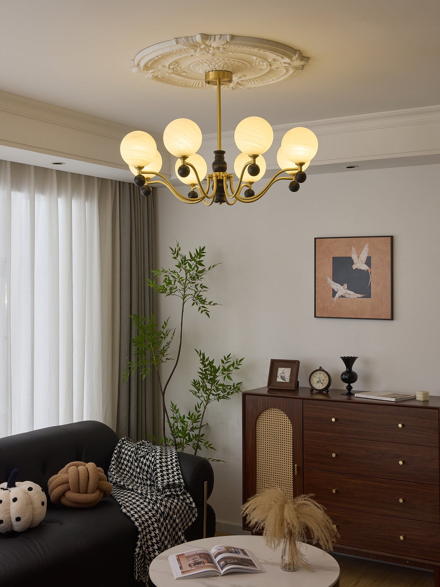 Aether Sphere Chandelier - Modern Design with Adjustable Brightness