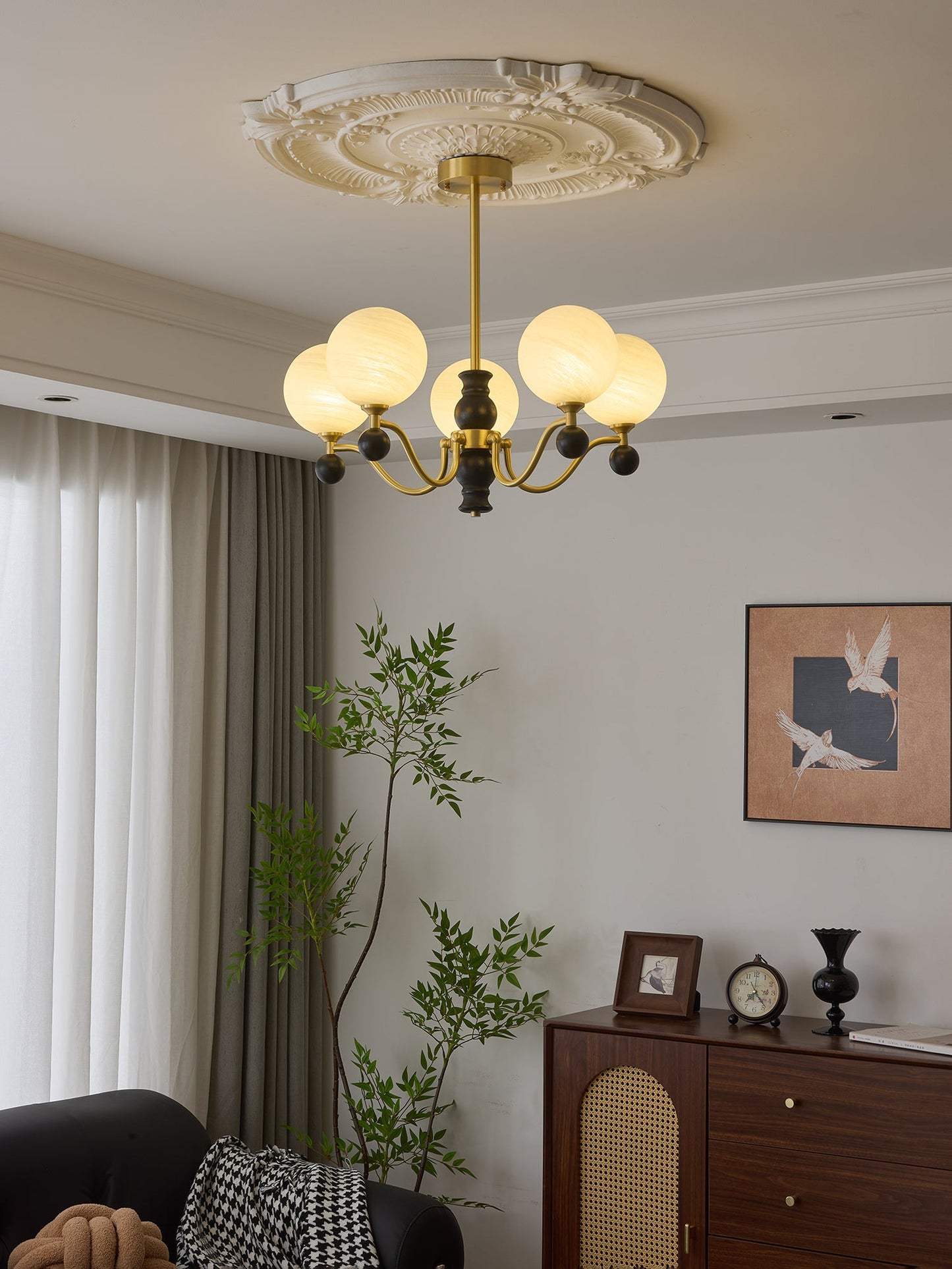 Aether Sphere Chandelier - Modern Design with Adjustable Brightness