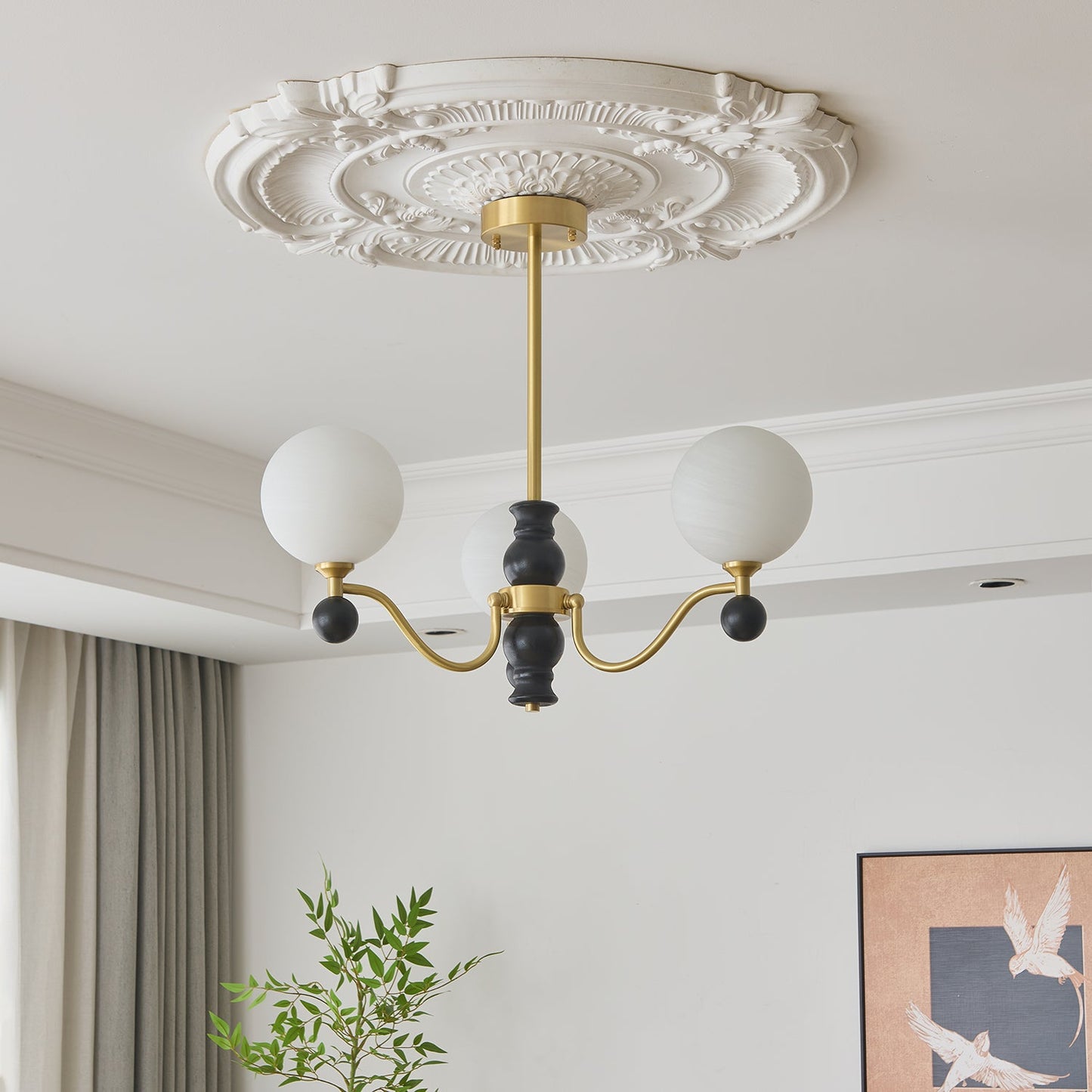Aether Sphere Chandelier - Modern Design with Adjustable Brightness