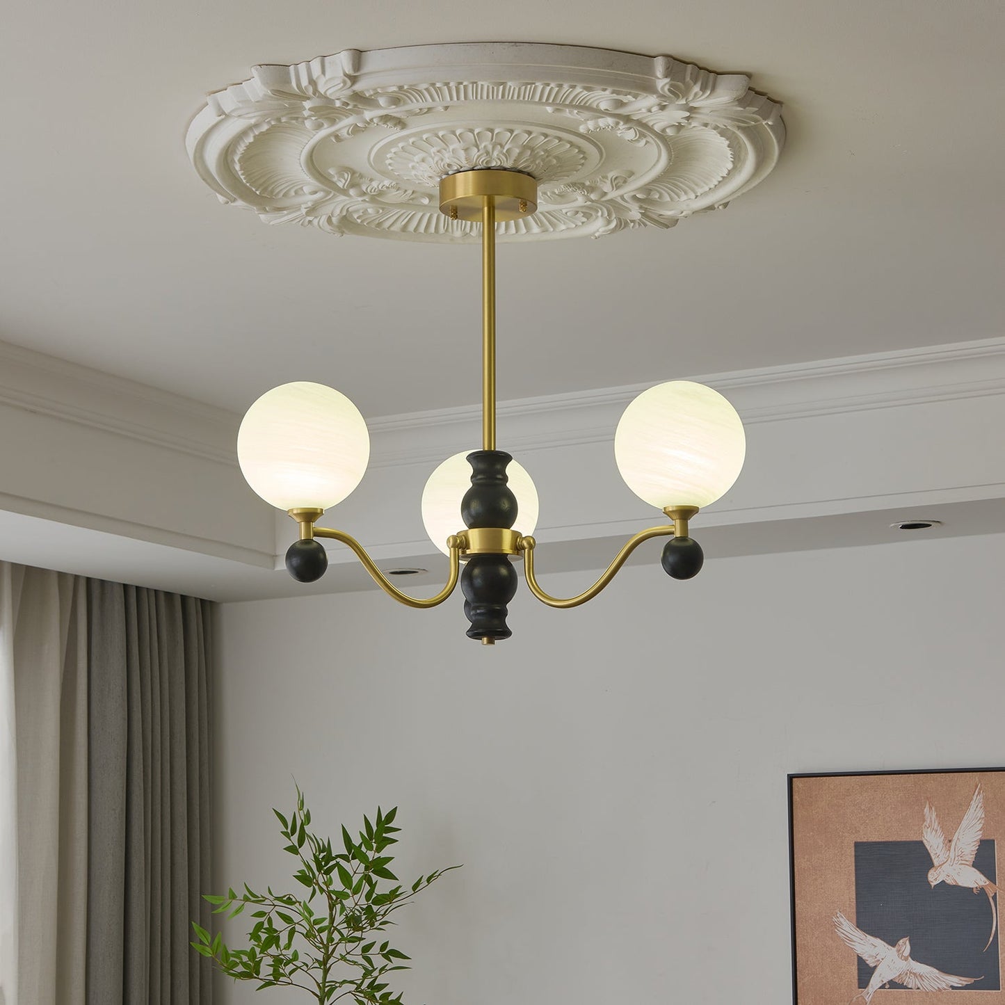 Aether Sphere Chandelier - Modern Design with Adjustable Brightness