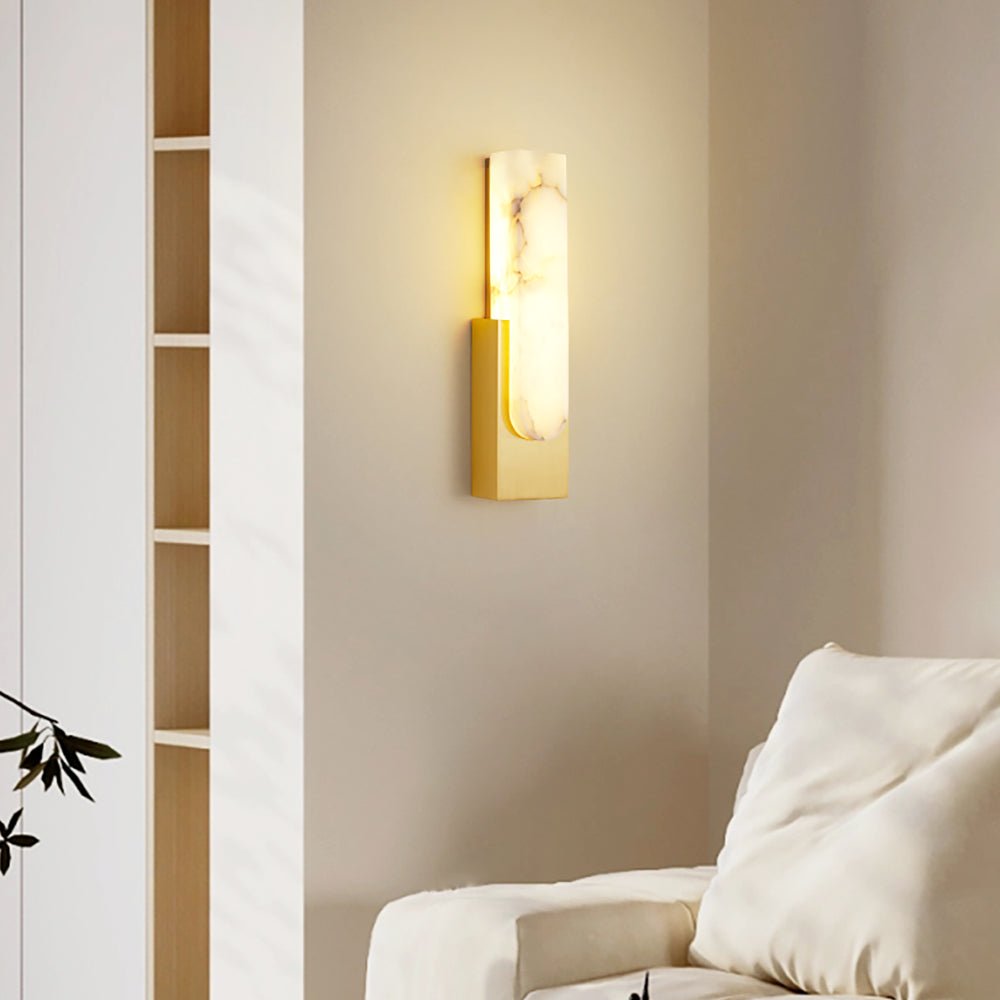 Agatha Alabaster Wall Lamp - Elegant Design, Soft Ambient Lighting