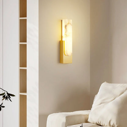 Agatha Alabaster Wall Lamp - Elegant Design, Soft Ambient Lighting