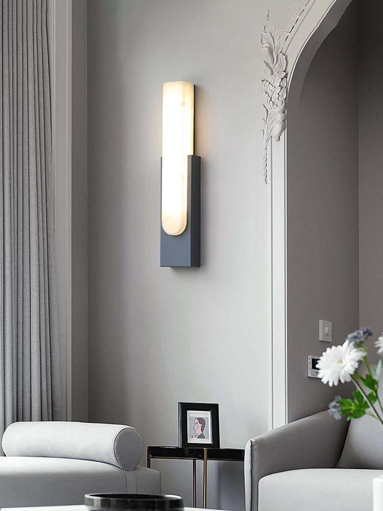Agatha Alabaster Wall Lamp - Elegant Design, Soft Ambient Lighting