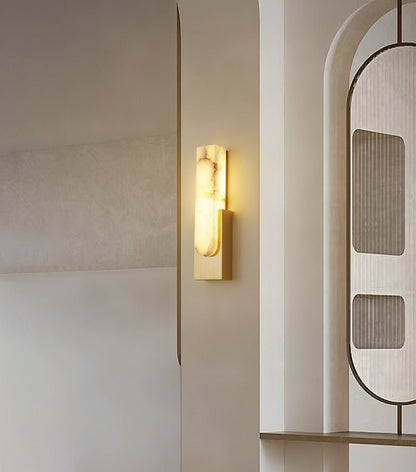Agatha Alabaster Wall Lamp - Elegant Design, Soft Ambient Lighting