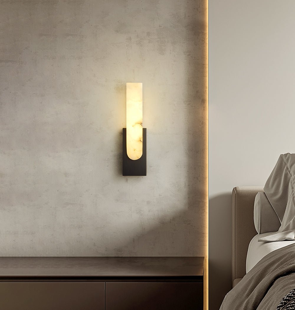 Agatha Alabaster Wall Lamp - Elegant Design, Soft Ambient Lighting