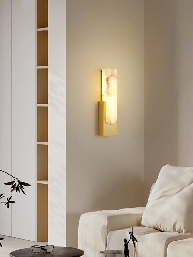 Agatha Alabaster Wall Lamp - Elegant Design, Soft Ambient Lighting