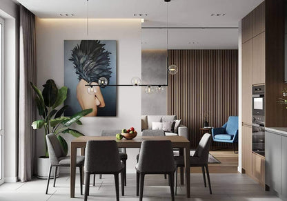 Air 73 Glass Pendant Lamp - Modern Design with Adjustable Height & LED
