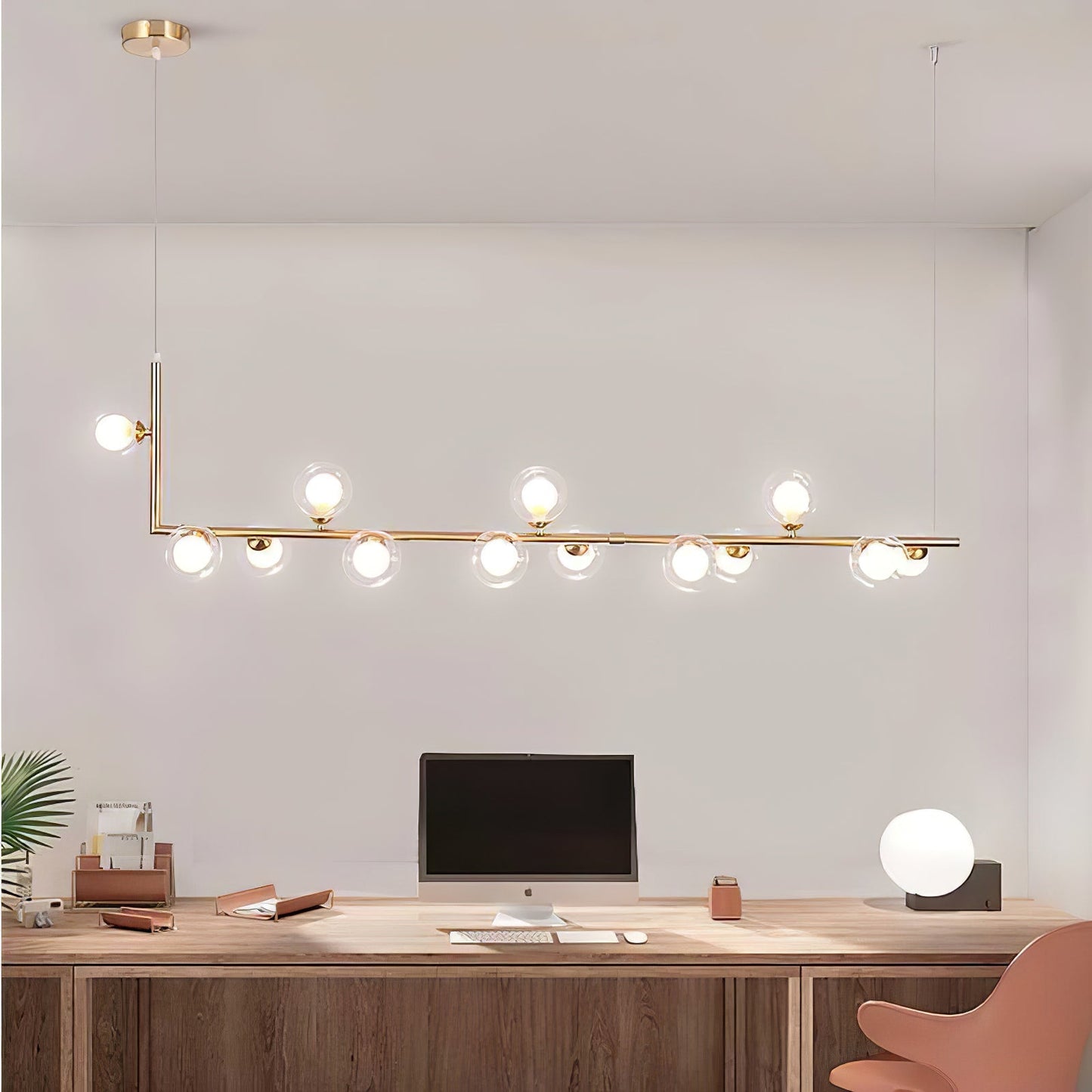 Air 73 Glass Pendant Lamp - Modern Design with Adjustable Height & LED