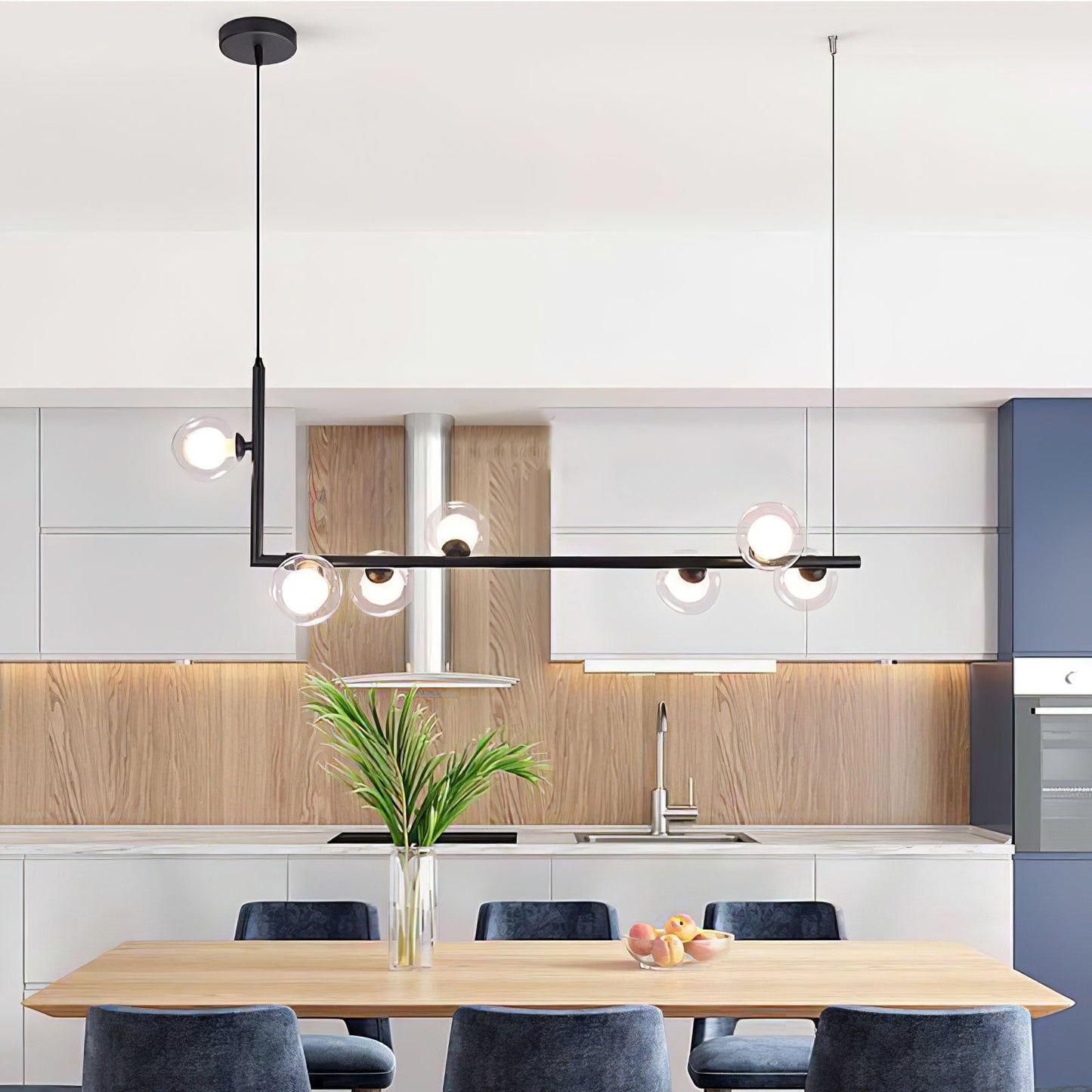 Air 73 Glass Pendant Lamp - Modern Design with Adjustable Height & LED