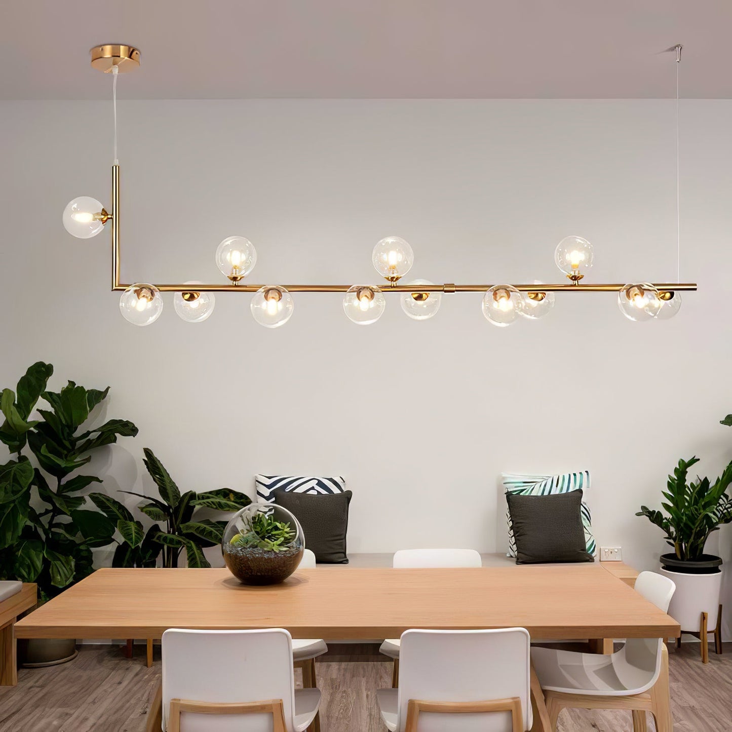 Air 73 Glass Pendant Lamp - Modern Design with Adjustable Height & LED