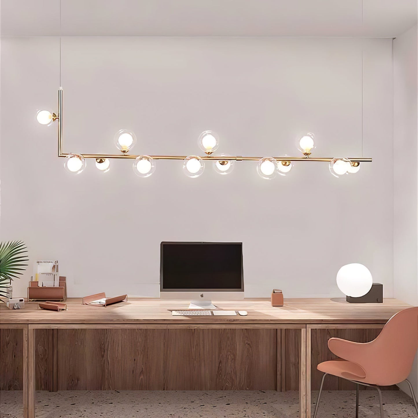 Air 73 Glass Pendant Lamp - Modern Design with Adjustable Height & LED