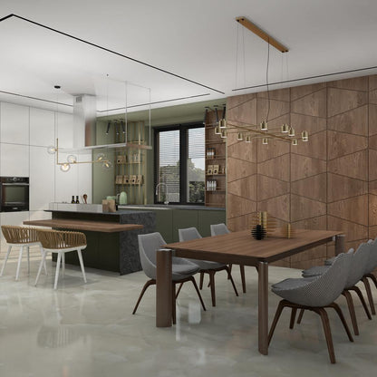 Air 73 Glass Pendant Lamp - Modern Design with Adjustable Height & LED