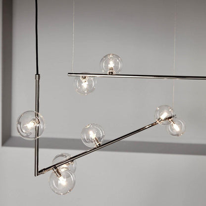 Air 73 Glass Pendant Lamp - Modern Design with Adjustable Height & LED