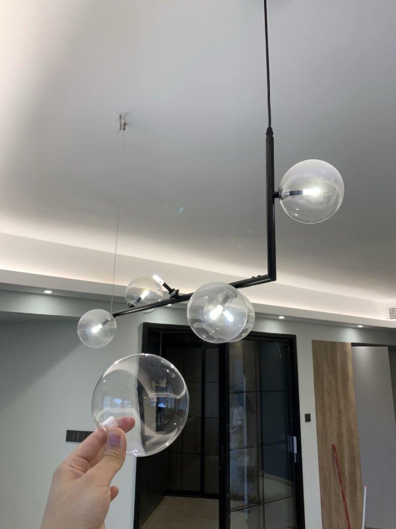 Air 73 Glass Pendant Lamp - Modern Design with Adjustable Height & LED