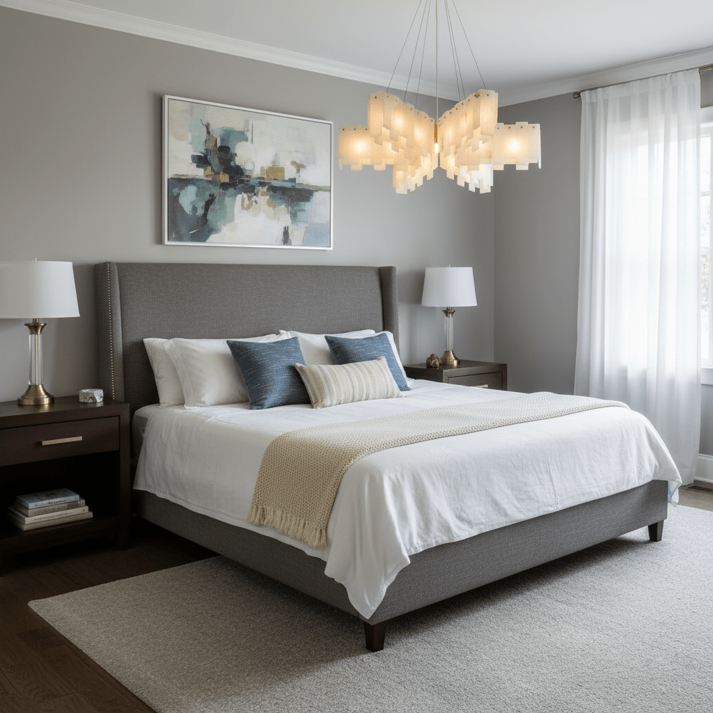 Elegant Alabaster Cascade Tiered Chandelier with Adjustable Height & L