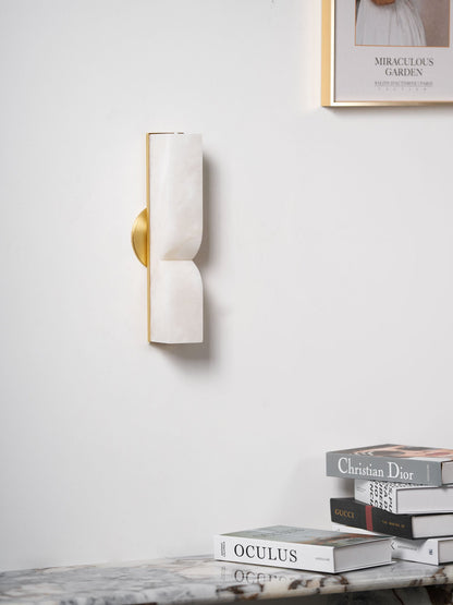 Alabaster Essence Wall Sconce - Elegant Design with Adjustable Light D